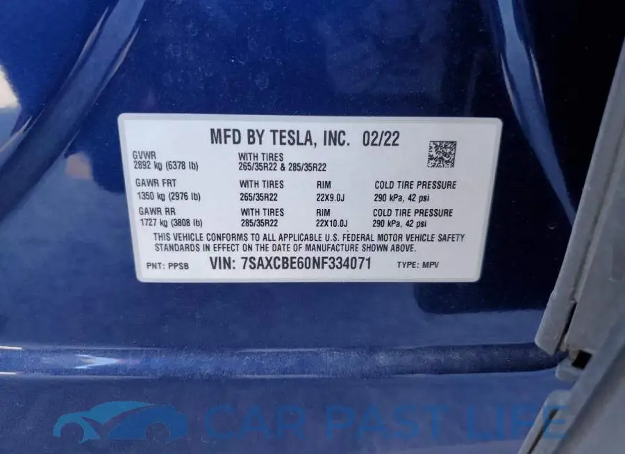 7SAXCBE60NF334071# 13