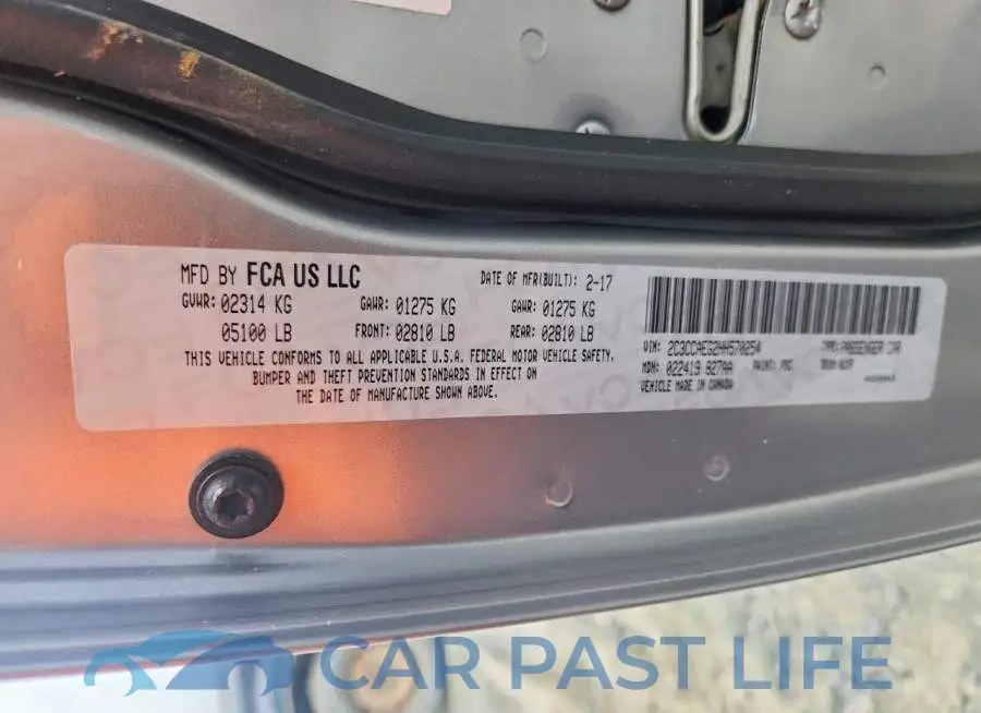 2C3CCAEG2HH570254# 12