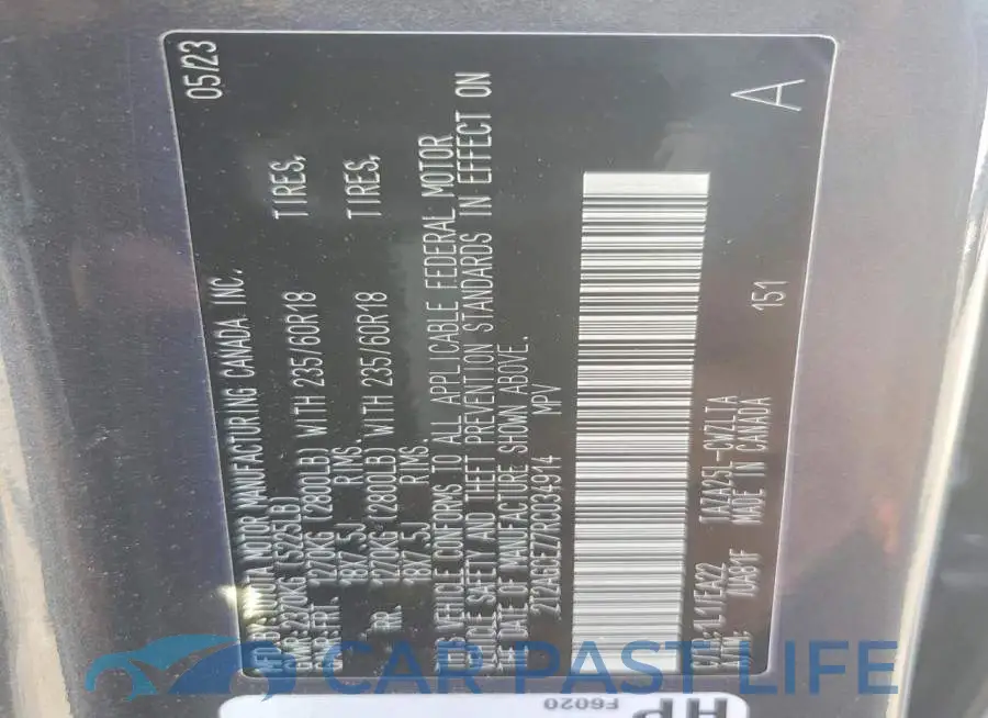 2T2AGCEZ7RC034914# 14