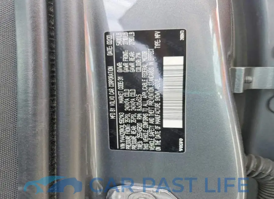 YV4A22RKXL1562143# 12