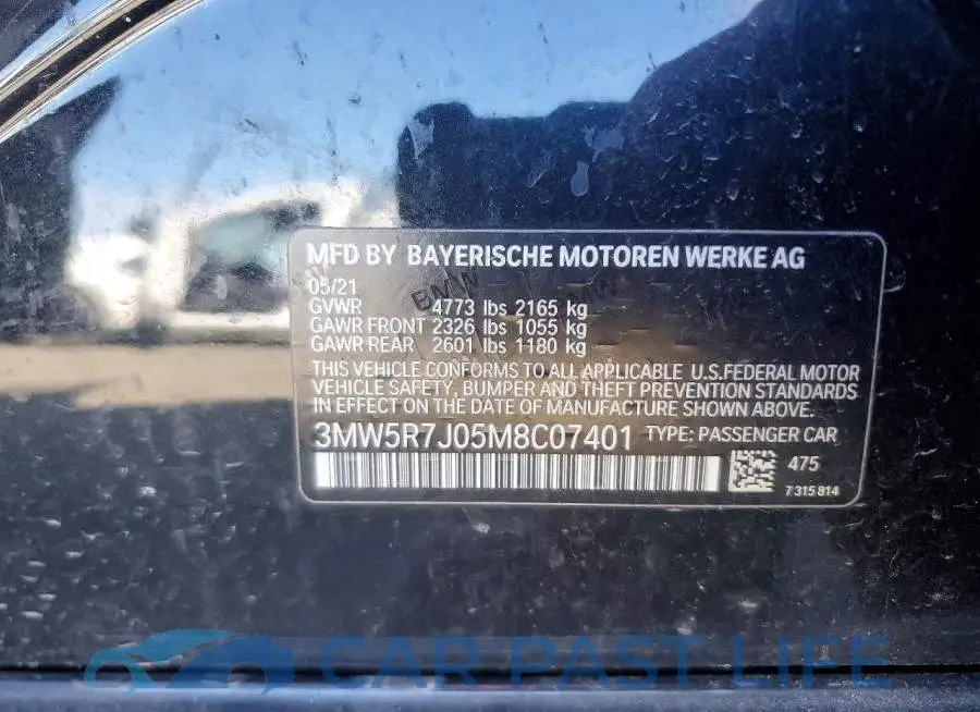 3MW5R7J05M8C07401# 13