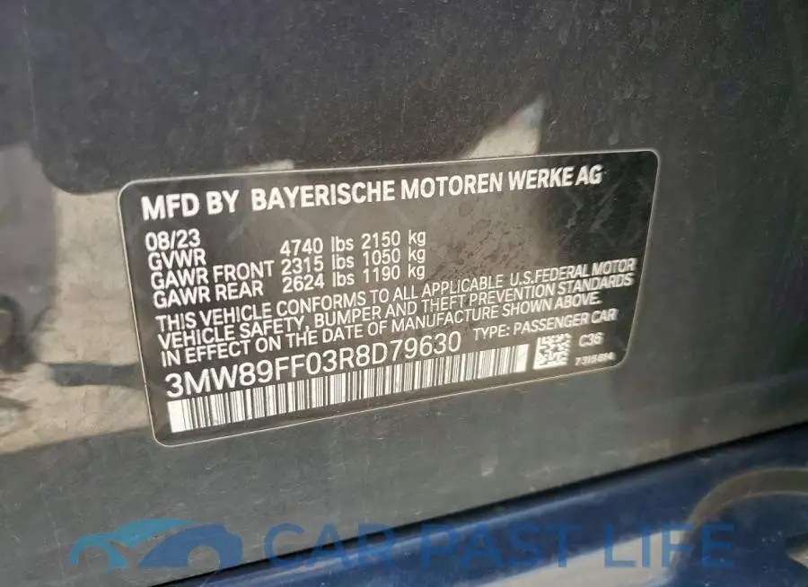 3MW89FF03R8D79630# 12