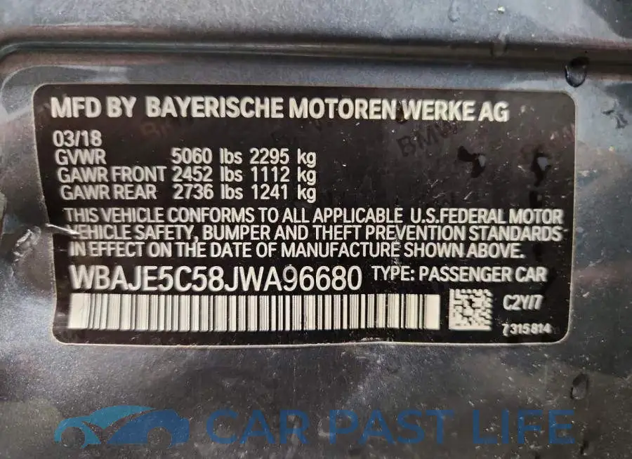 WBAJE5C58JWA96680# 12