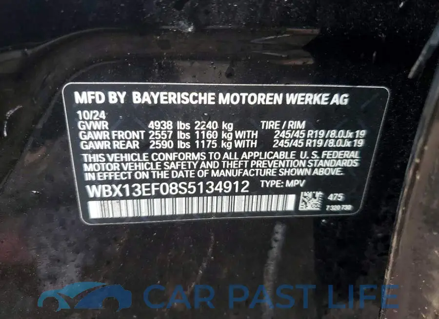 WBX13EF08S5134912# 13