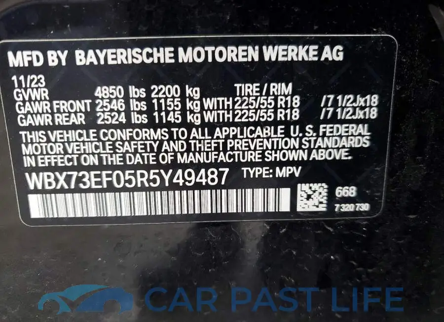 WBX73EF05R5Y49487# 13