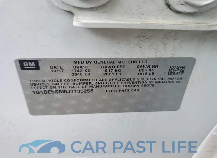 1G1BE5SM5J7135256# 13