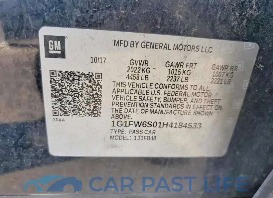 1G1FW6S01H4184533# 12