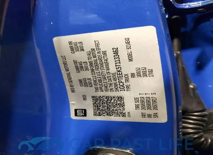 1GCPTEEK5T1133462# 12