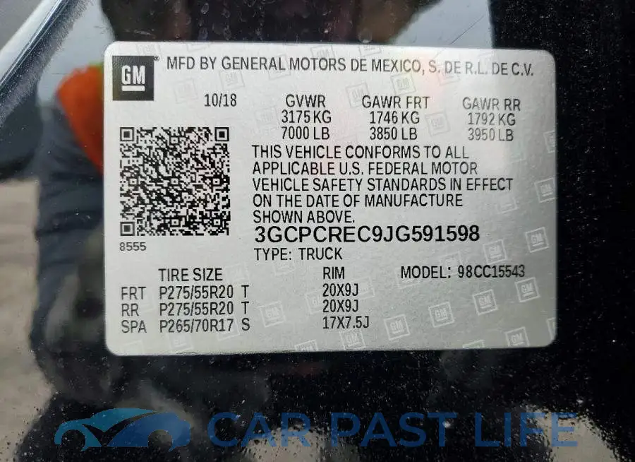 3GCPCREC9JG591598# 13