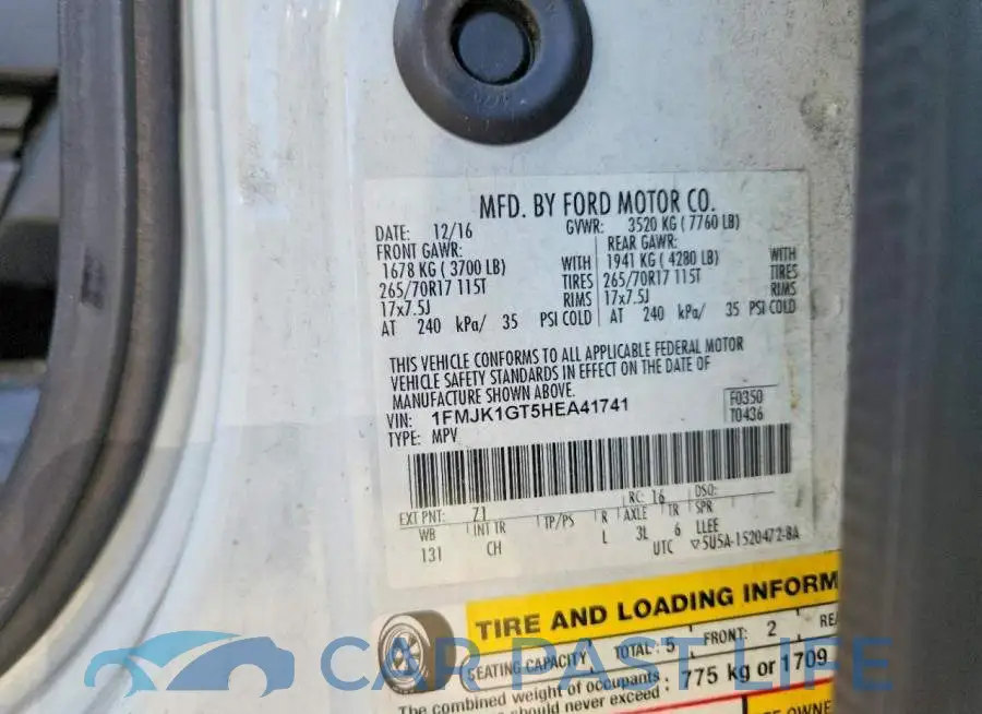 1FMJK1GT5HEA41741# 13
