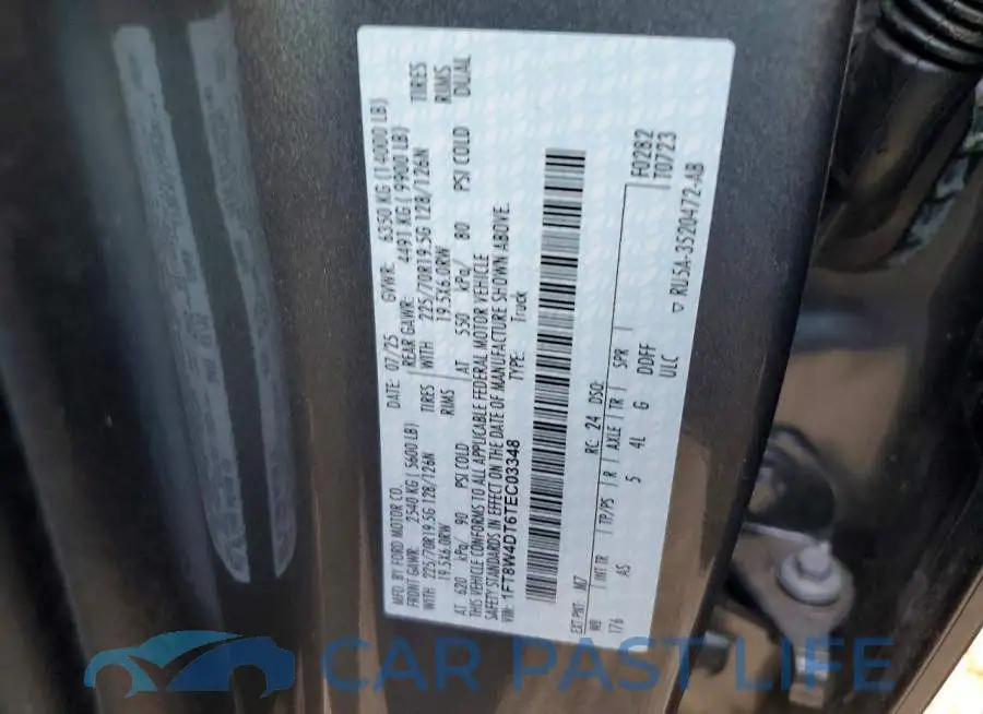 1FT8W4DT6TEC03348# 13