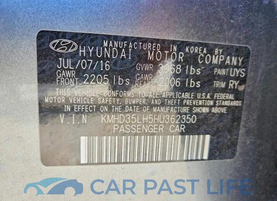 KMHD35LH5HU362350# 12