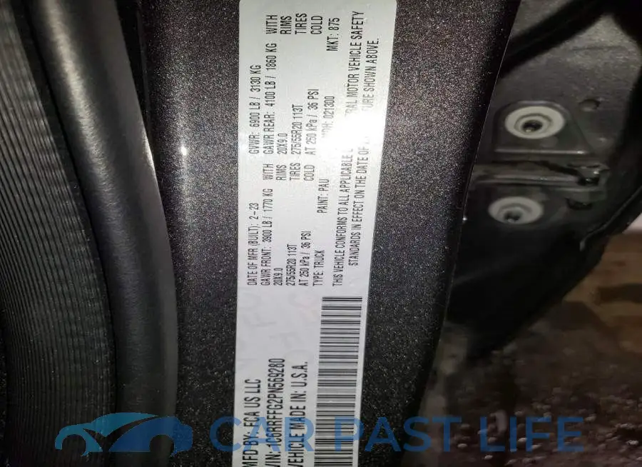 1C6RRFFG2PN569280# 12