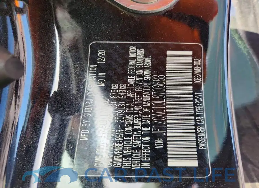 JF1ZCAC10L8703683# 12