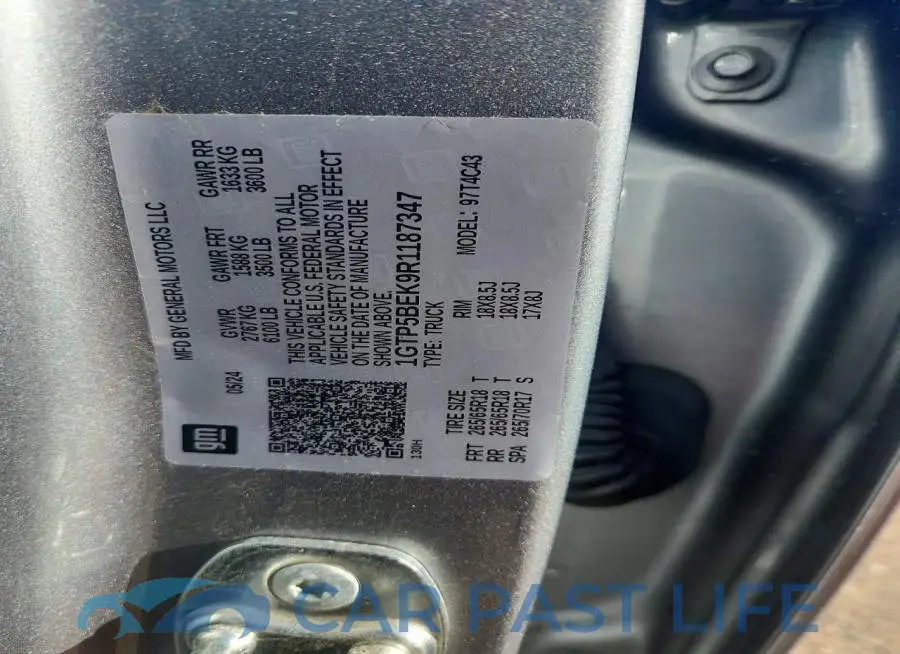 1GTP5BEK9R1187347# 12