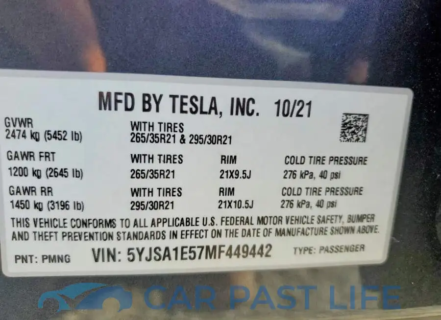 5YJSA1E57MF449442# 13