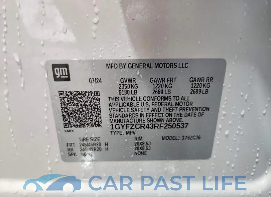 1GYFZCR43RF250537# 12