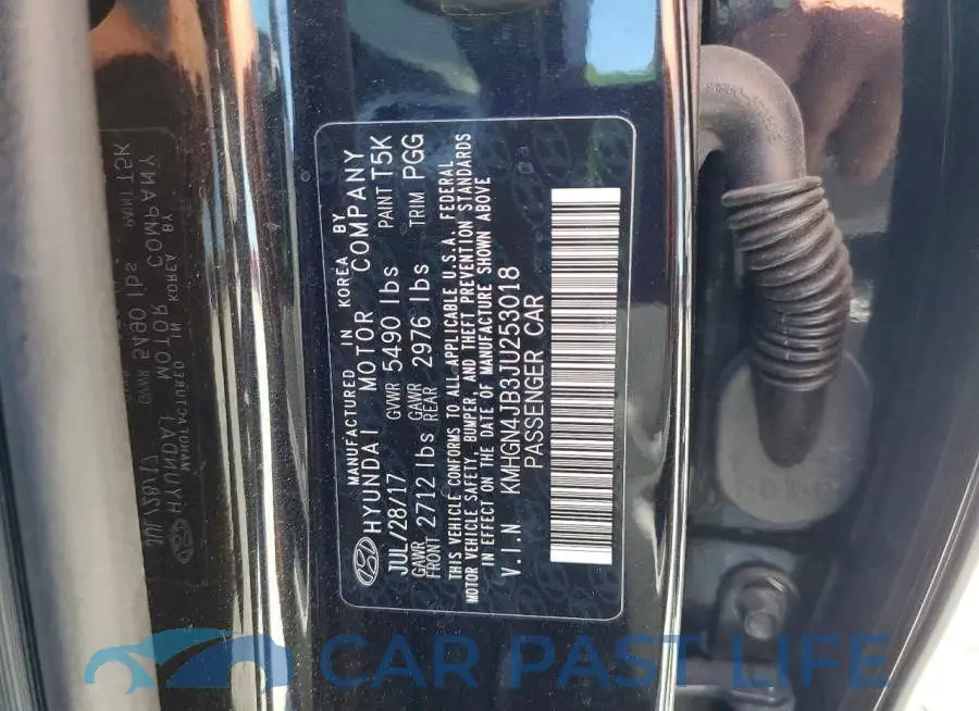 KMHGN4JB3JU253018# 12