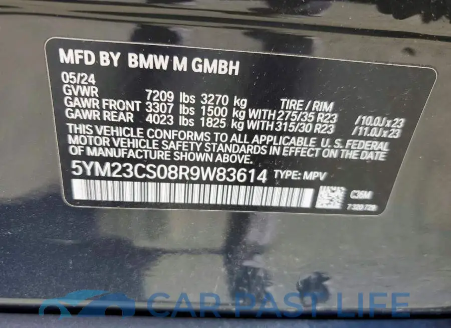5YM23CS08R9W83614# 13
