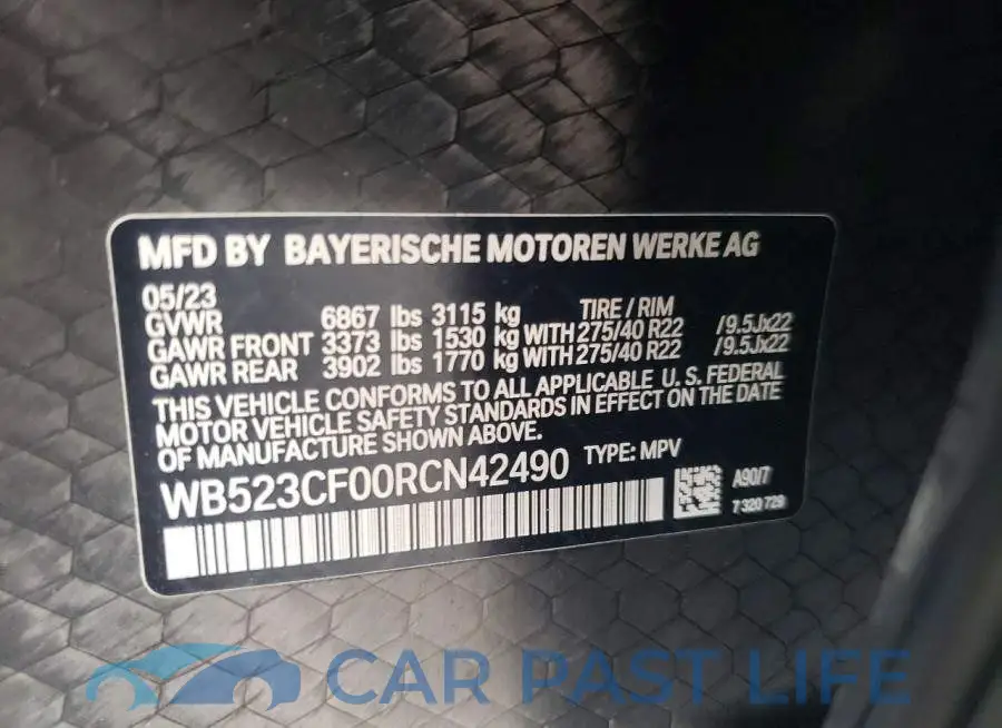 WB523CF00RCN42490# 14