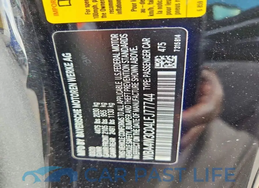 WBA4W3C04LFJ77744# 12