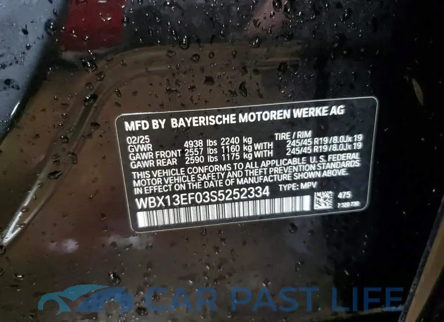 WBX13EF03S5252334# 12