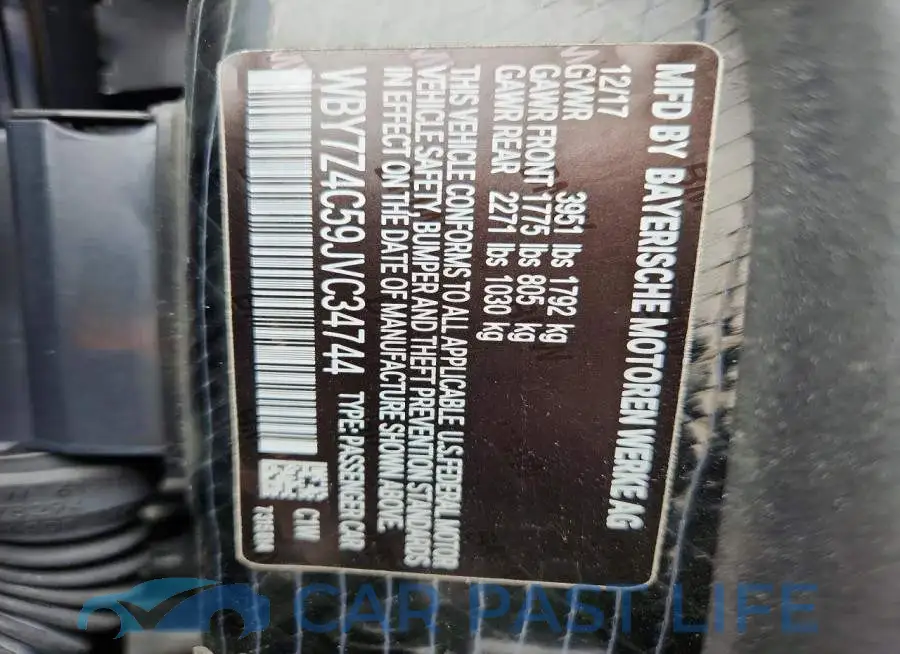 WBY7Z4C59JVC34744# 12