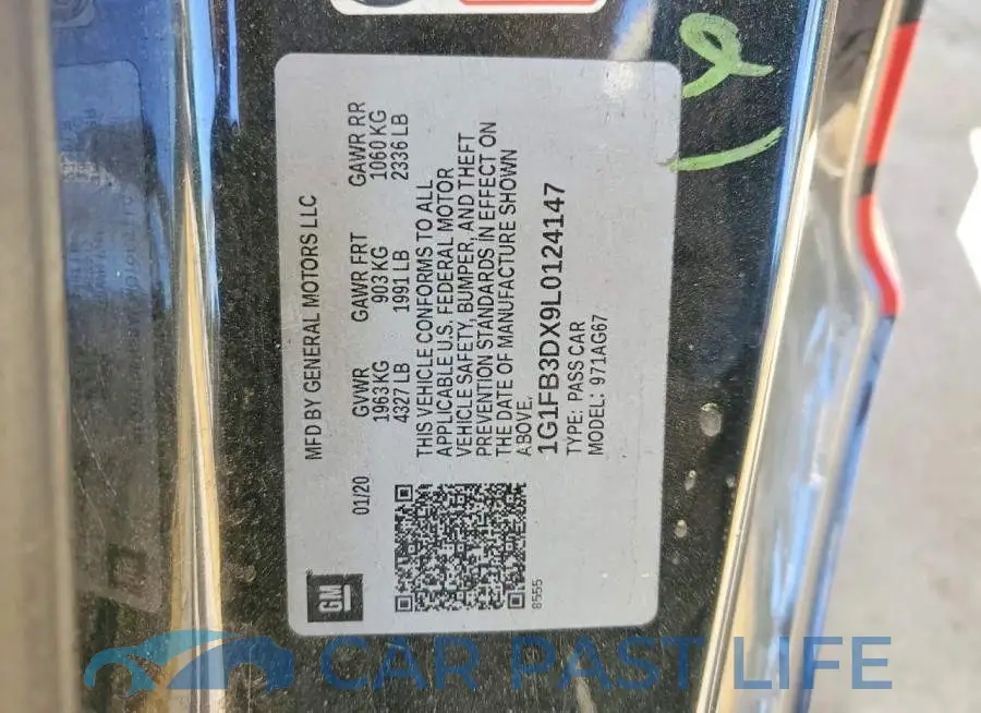 1G1FB3DX9L0124147# 12
