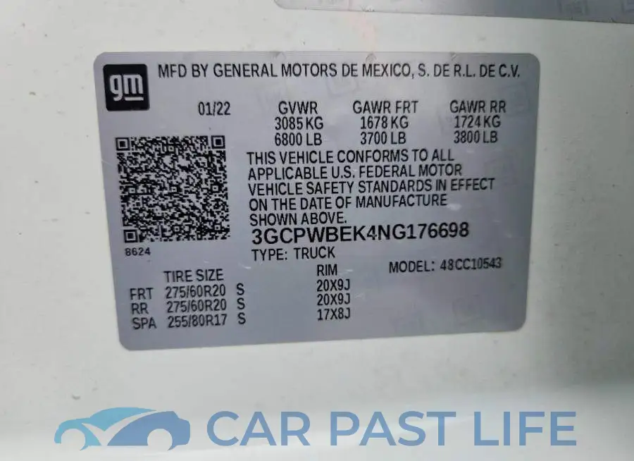 3GCPWBEK4NG176698# 12