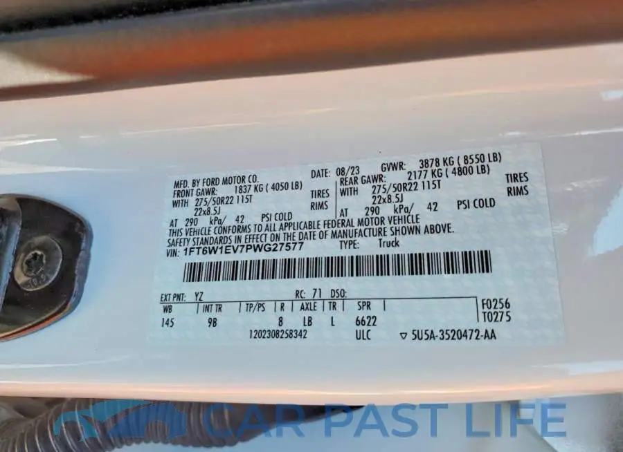 1FT6W1EV7PWG27577# 12
