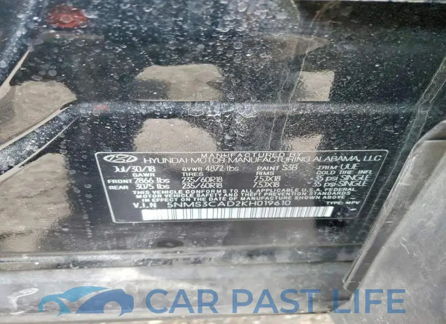 5NMS3CAD2KH019610# 13