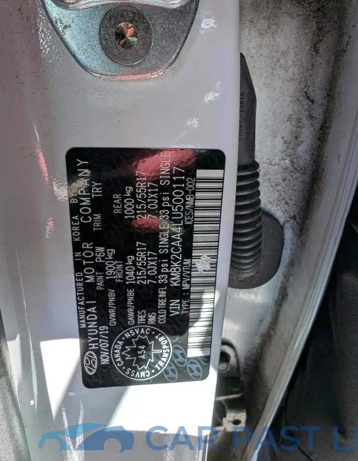 KM8K2CAA4LU500117# 12