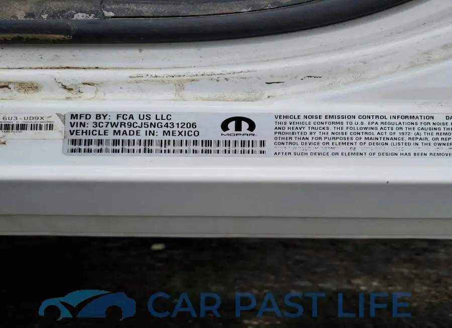 3C7WR9CJ5NG431206# 12