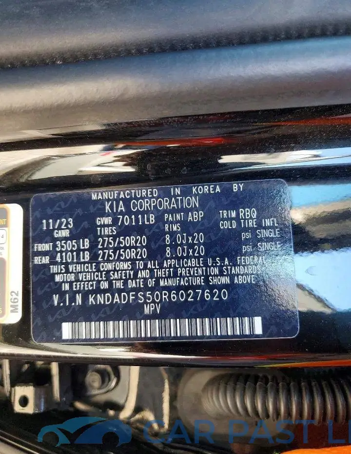 KNDADFS50R6027620# 13