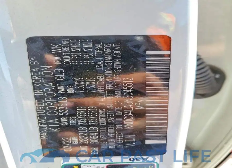 KNDC34LA5N5045512# 13