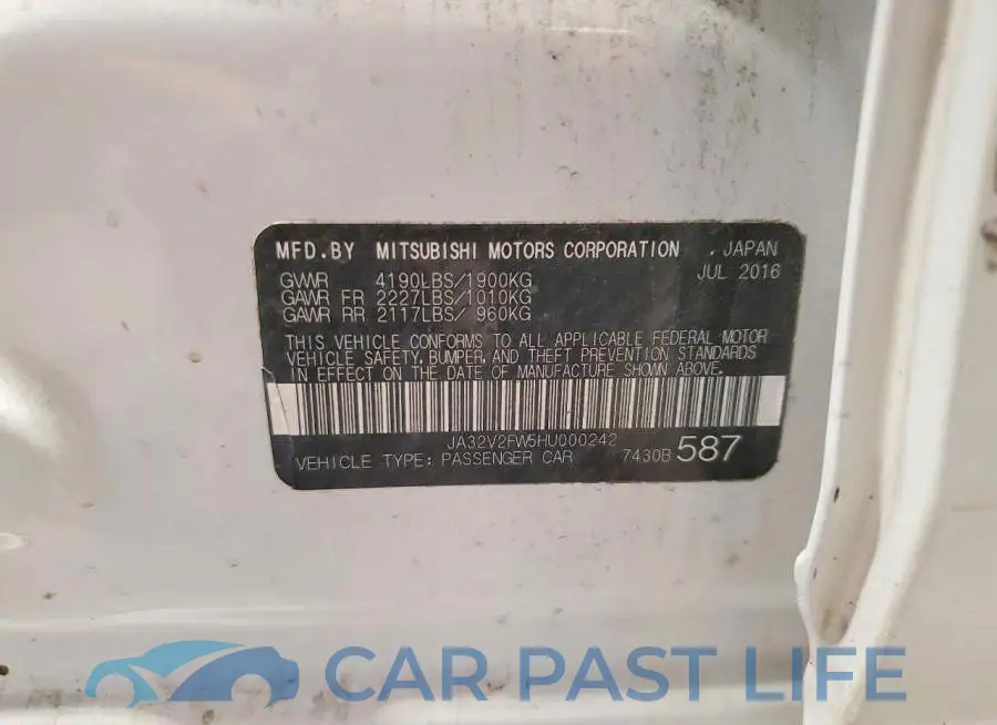 JA32V2FW5HU000242# 13