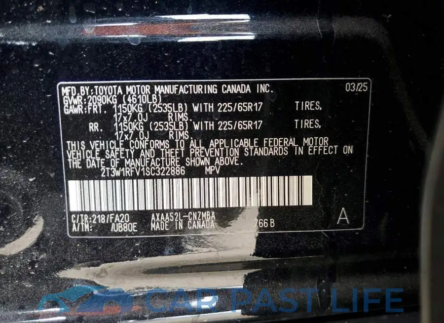 2T3W1RFV1SC322886# 13