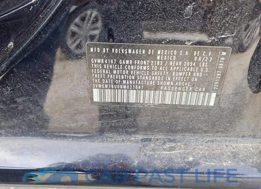 3VWEM7BU0NM021547# 13