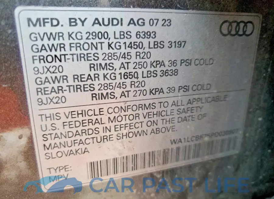 WA1LCBF75PD030807# 13