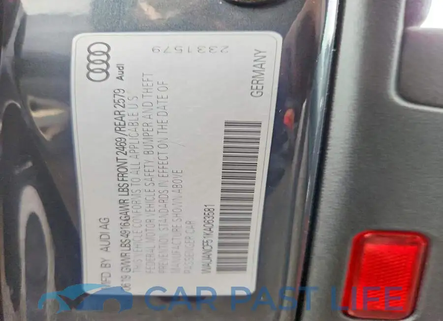 WAUANCF51KA063581# 13
