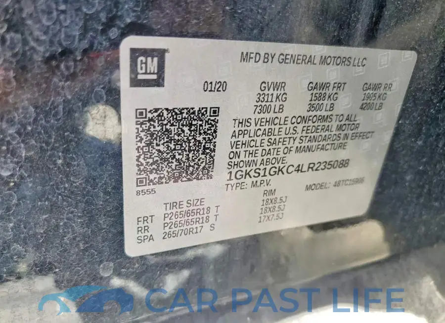 1GKS1GKC4LR235088# 13
