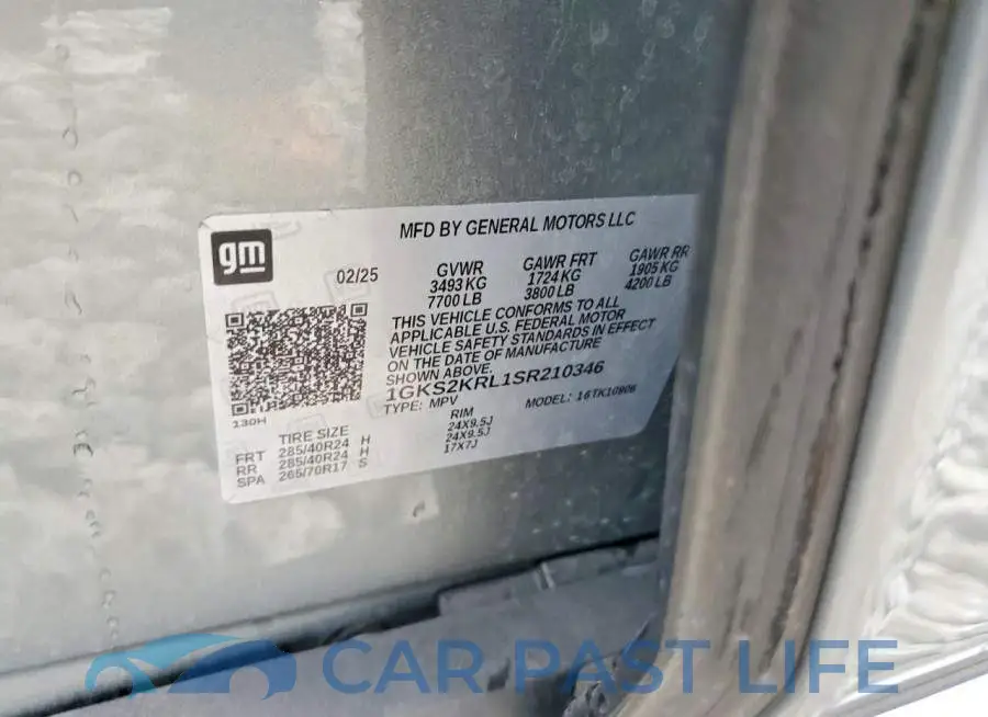 1GKS2KRL1SR210346# 14
