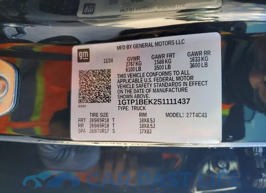 1GTP1BEK2S1111437# 12