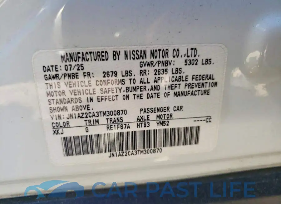 JN1AZ2CA3TM300870# 12