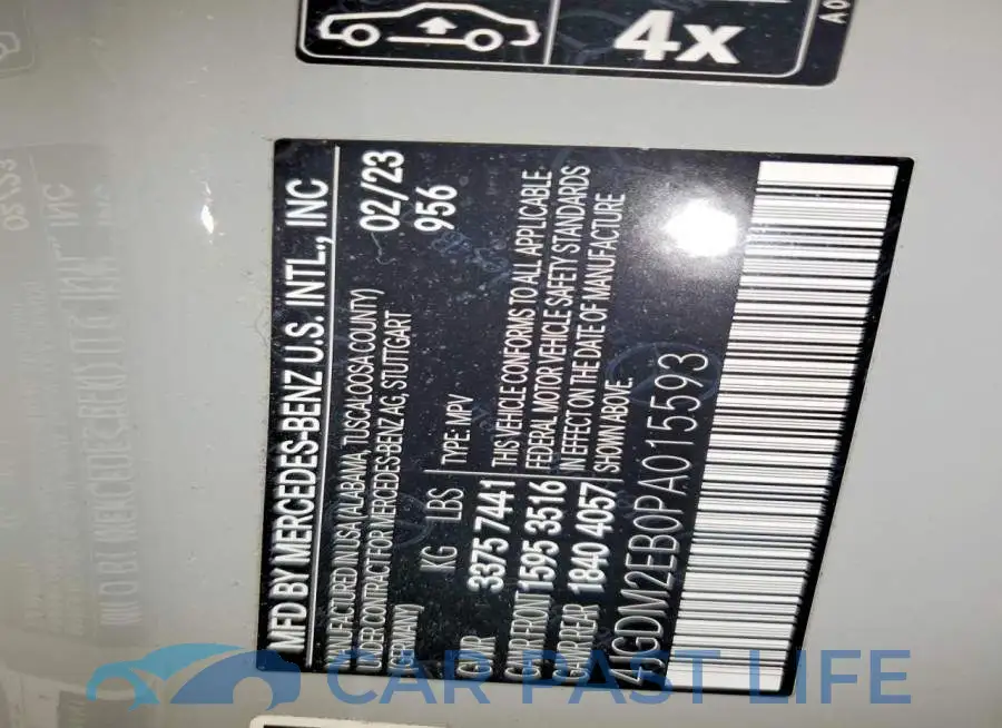 4JGDM2EB0PA015593# 13