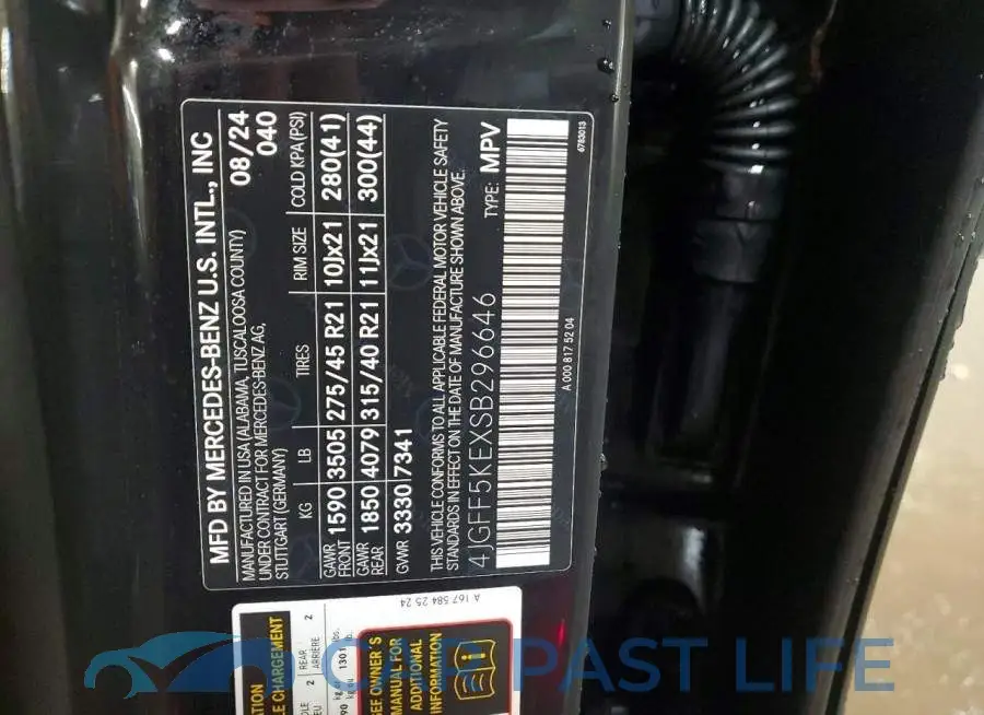 4JGFF5KEXSB296646# 13