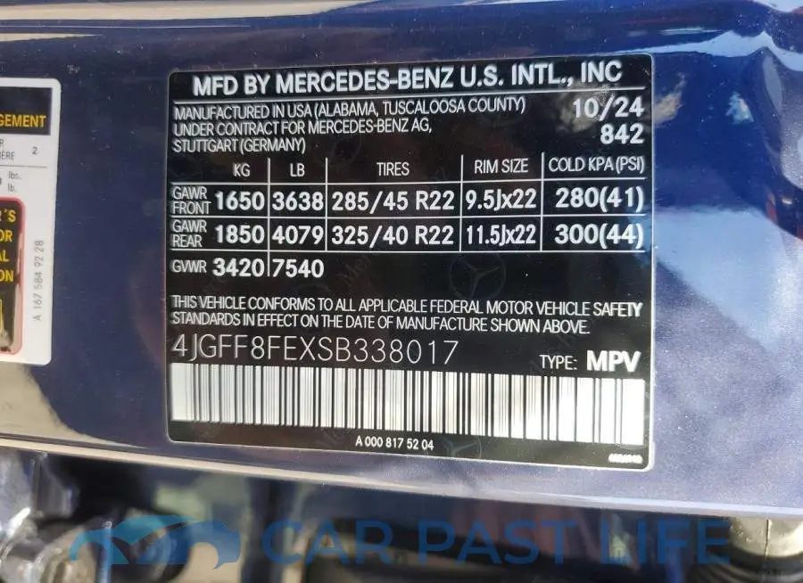 4JGFF8FEXSB338017# 13