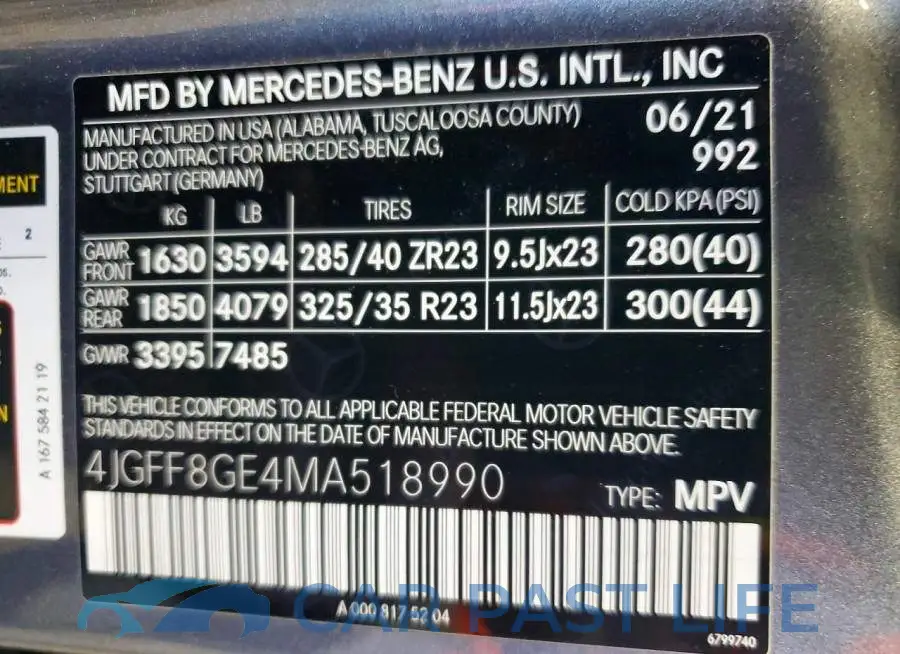 4JGFF8GE4MA518990# 13