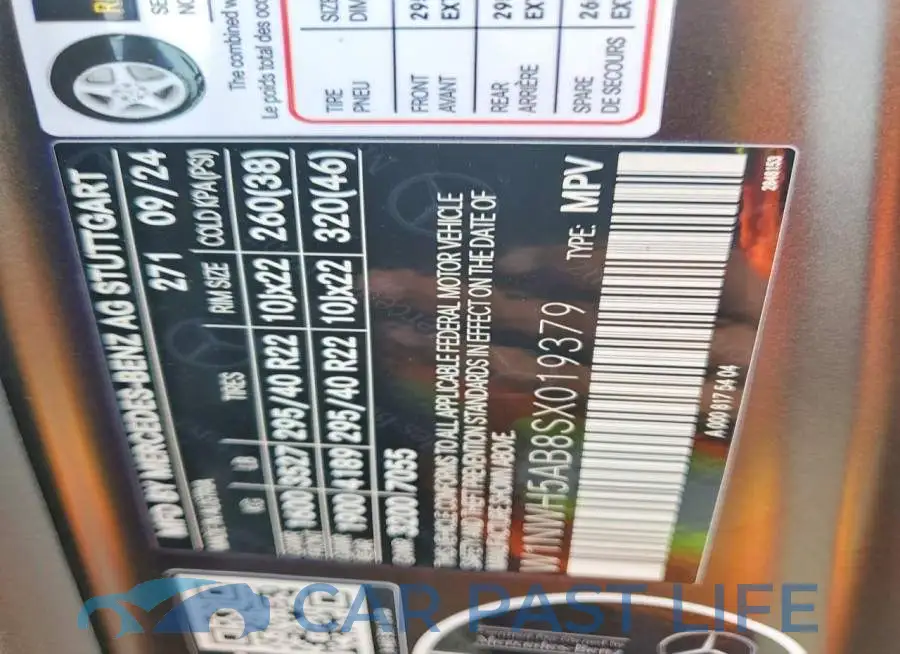 W1NWH5AB8SX019379# 12