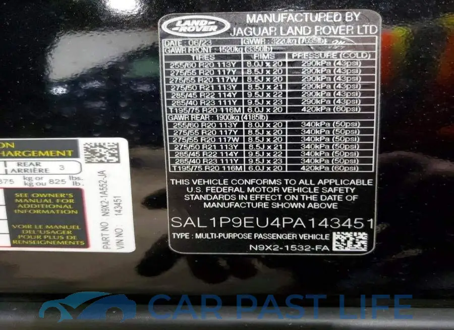 SAL1P9EU4PA143451# 13